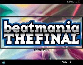 Title screen of beatmania THE FINAL on the Arcade.