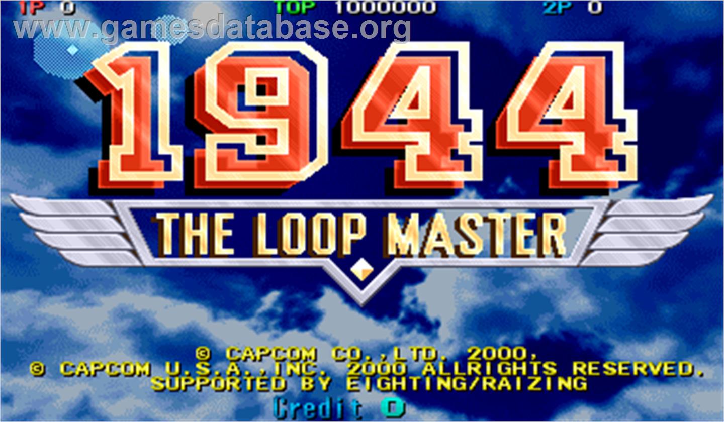 1944: The Loop Master - Arcade - Artwork - Title Screen