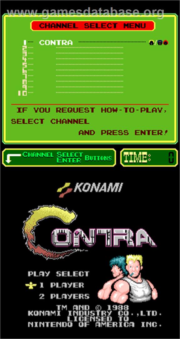 Contra - Arcade - Artwork - Title Screen