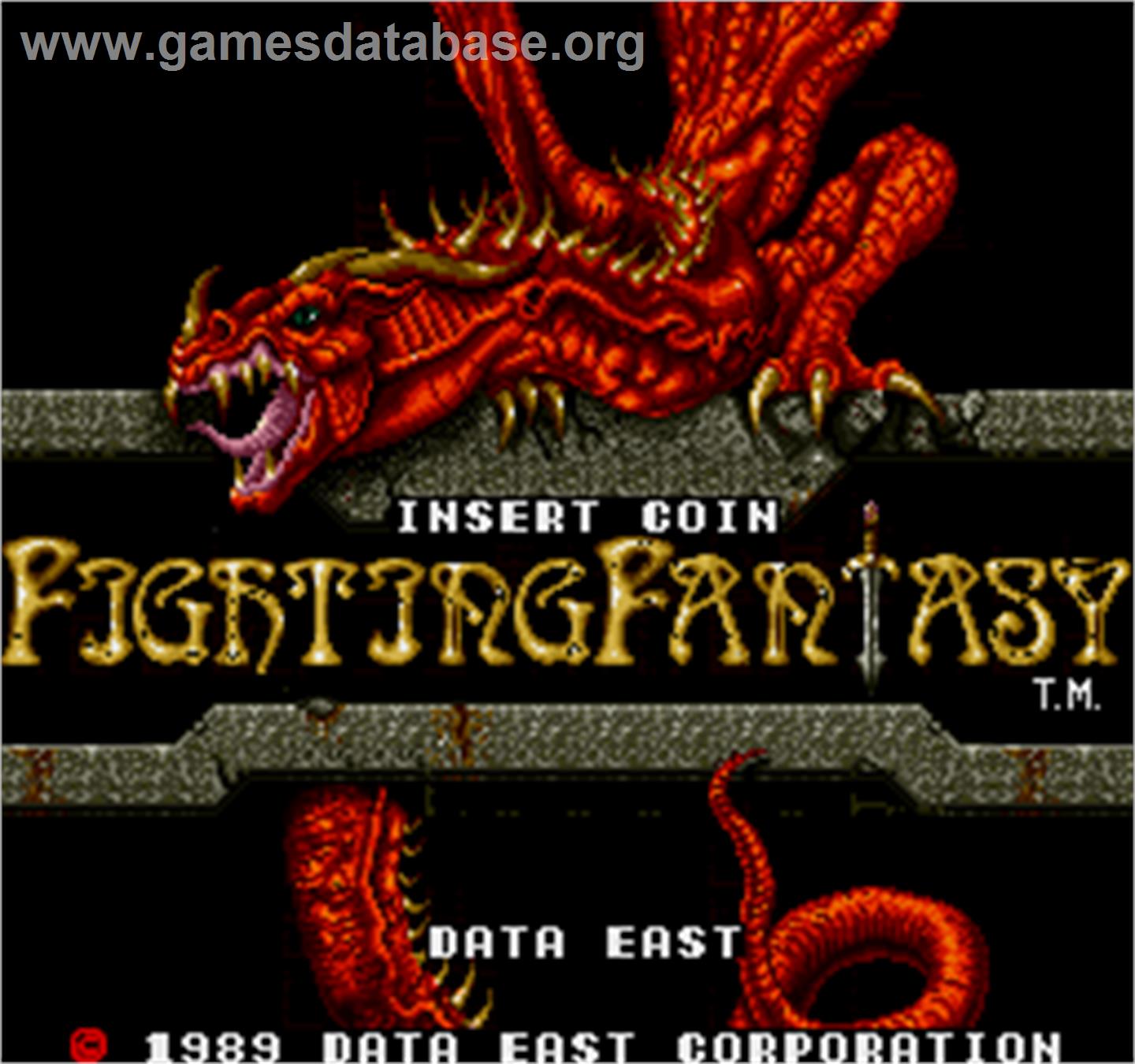 Fighting Fantasy - Arcade - Artwork - Title Screen