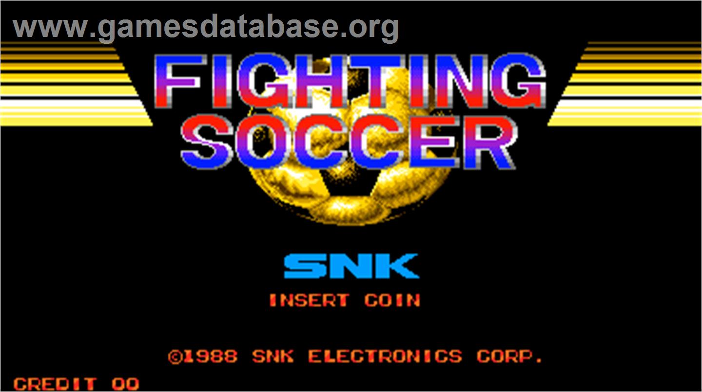 Fighting Soccer - Arcade - Artwork - Title Screen