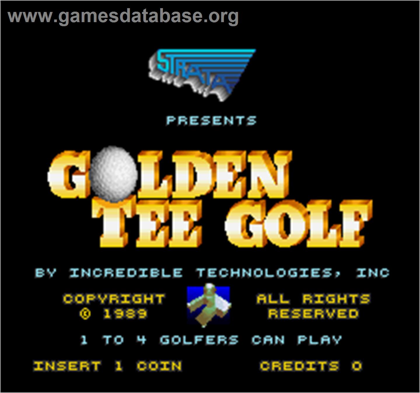 Golden Tee Golf - Arcade - Artwork - Title Screen