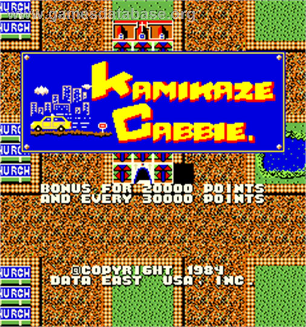 Kamikaze Cabbie - Arcade - Artwork - Title Screen