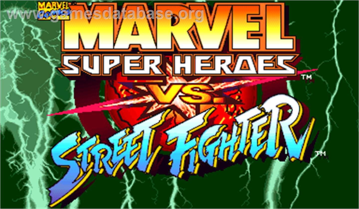 Marvel Super Heroes Vs. Street Fighter - Arcade - Artwork - Title Screen