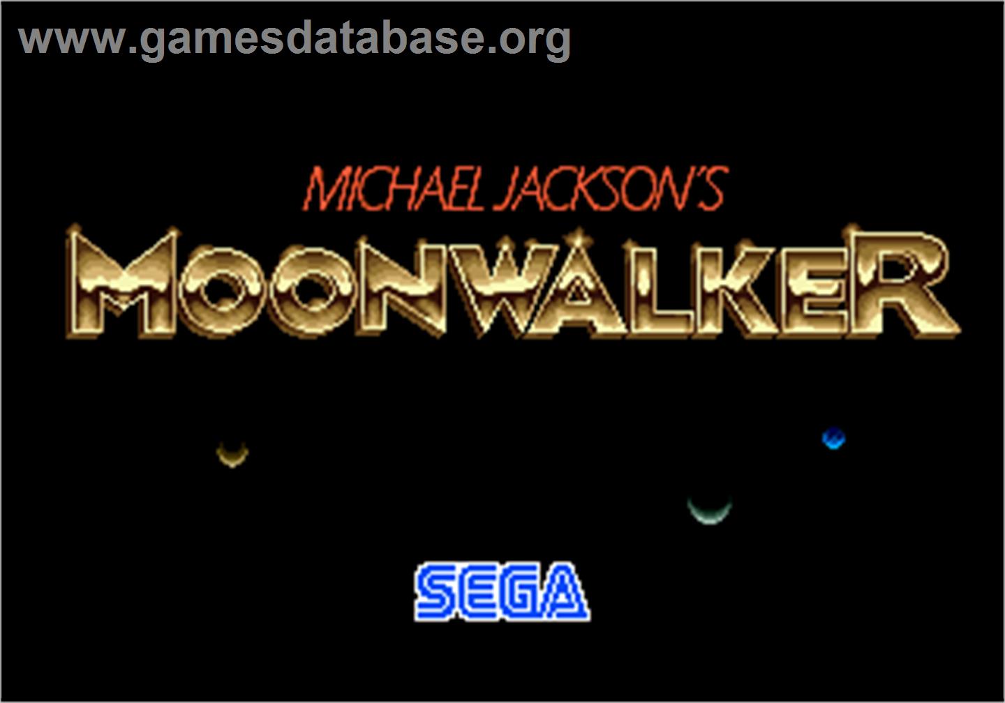 Michael Jackson's Moonwalker - Arcade - Artwork - Title Screen