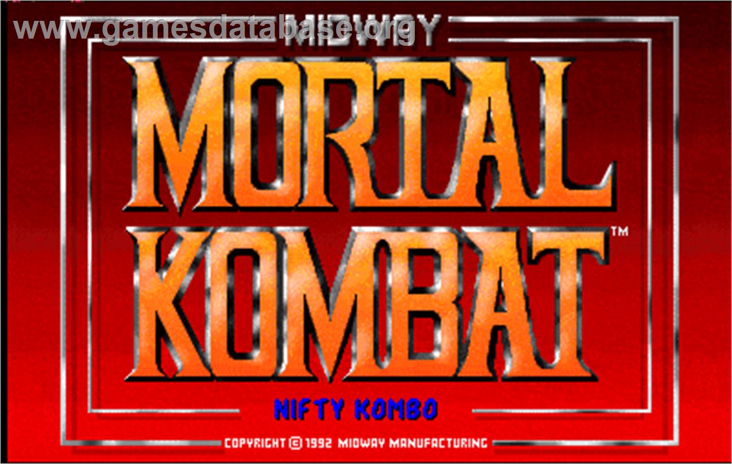 Mortal Kombat - Arcade - Artwork - Title Screen