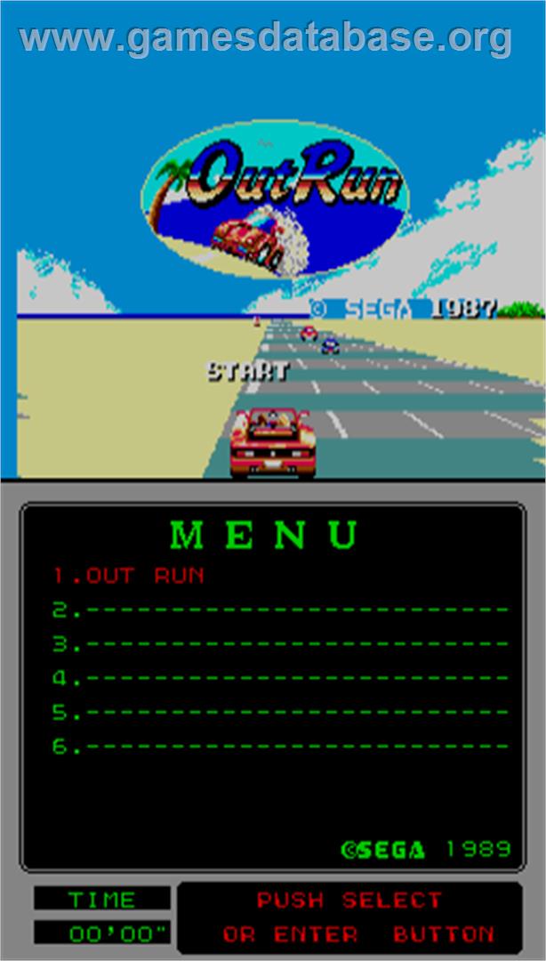 Out Run - Arcade - Artwork - Title Screen