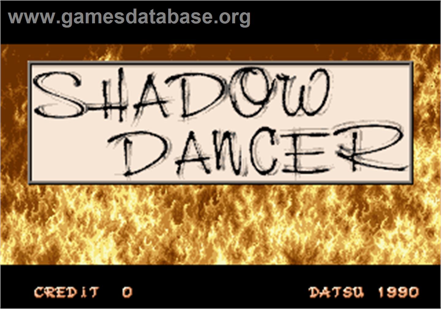 Shadow Dancer - Arcade - Artwork - Title Screen