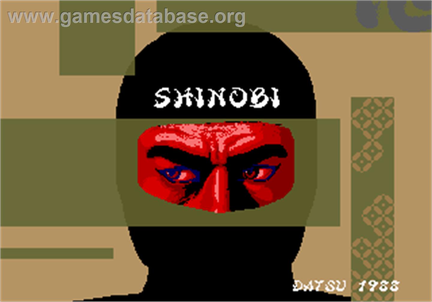 Shinobi - Arcade - Artwork - Title Screen