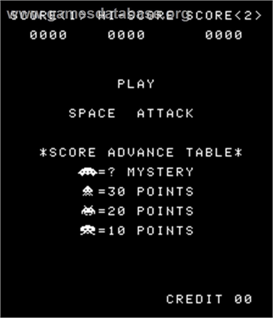 Space Attack - Arcade - Artwork - Title Screen