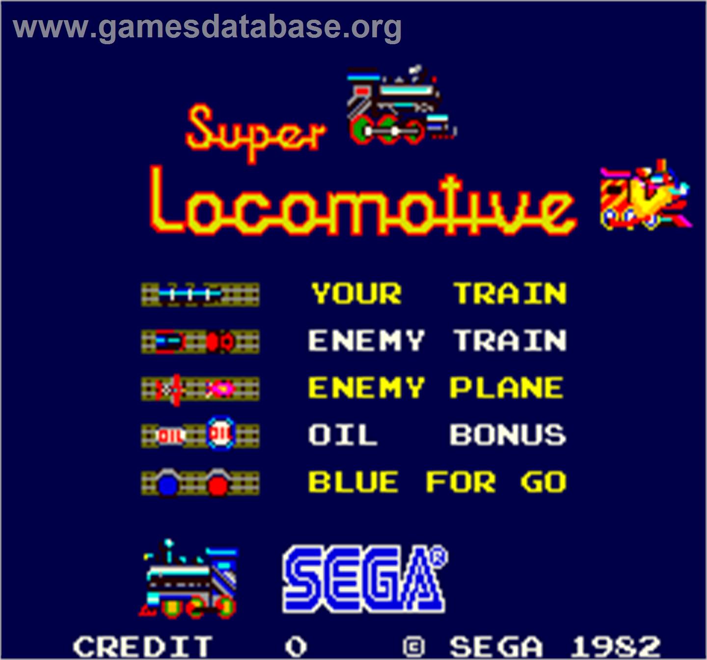 Super Locomotive - Arcade - Artwork - Title Screen