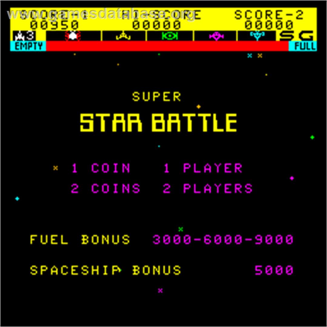 Super Star Battle - Arcade - Artwork - Title Screen