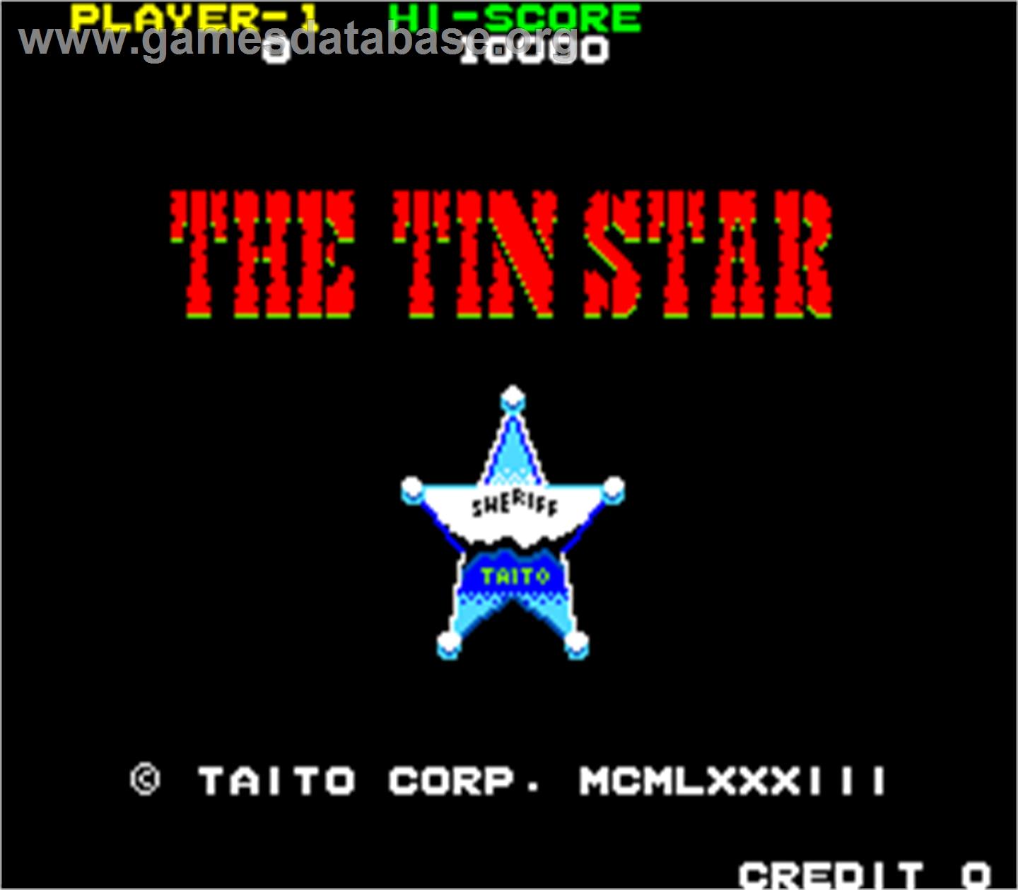 The Tin Star - Arcade - Artwork - Title Screen