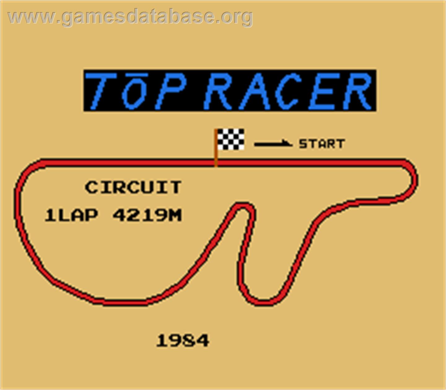 Top Racer - Arcade - Artwork - Title Screen