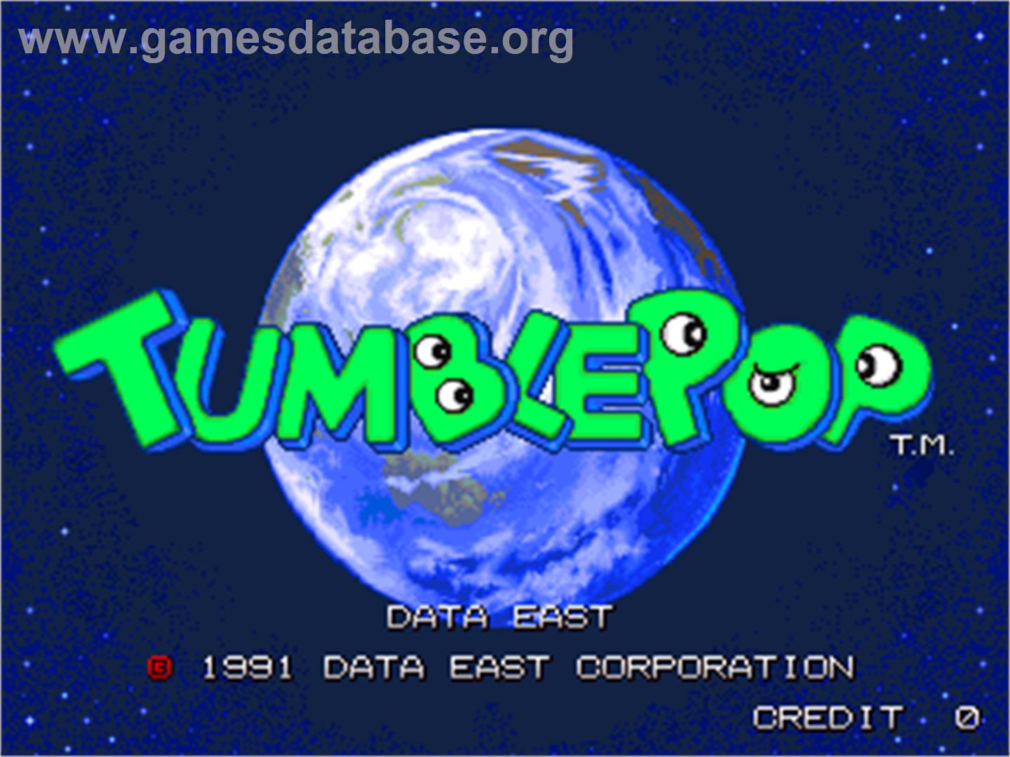 Tumble Pop - Arcade - Artwork - Title Screen