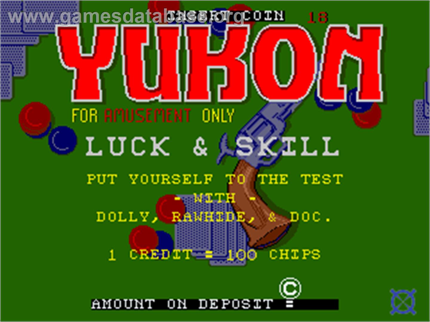 Yukon - Arcade - Artwork - Title Screen