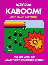 Box cover for Kaboom! on the Atari 2600.