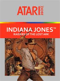 Box cover for Raiders of the Lost Ark on the Atari 2600.