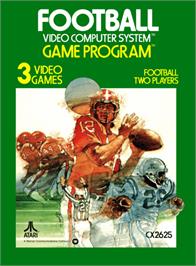 Box cover for Super Football on the Atari 2600.