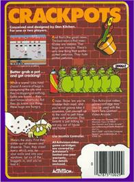 Box back cover for Crackpots on the Atari 2600.