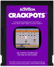 Cartridge artwork for Crackpots on the Atari 2600.