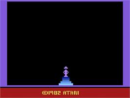 Title screen of Raiders of the Lost Ark on the Atari 2600.