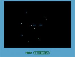 Title screen of Star Voyager on the Atari 2600.