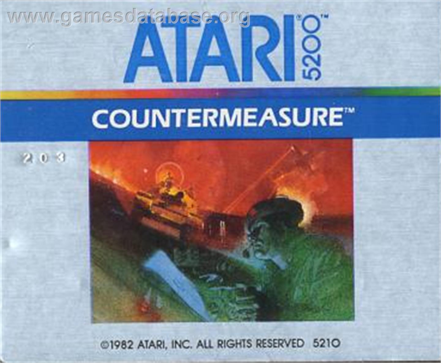 Countermeasure - Atari 5200 - Artwork - Cartridge Top