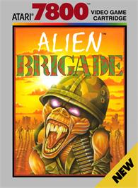 Box cover for Alien Brigade on the Atari 7800.