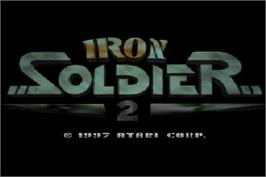 Title screen of Iron Soldier 2 on the Atari Jaguar.