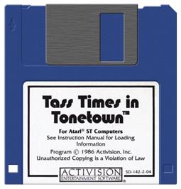 Artwork on the Disc for Tass Times in Tonetown on the Atari ST.