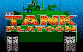 Title screen of M1 Tank Platoon on the Atari ST.