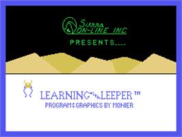 Title screen of Learning with Leeper on the Coleco Vision.