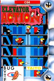 Box cover for Elevator Action on the Commodore 64.