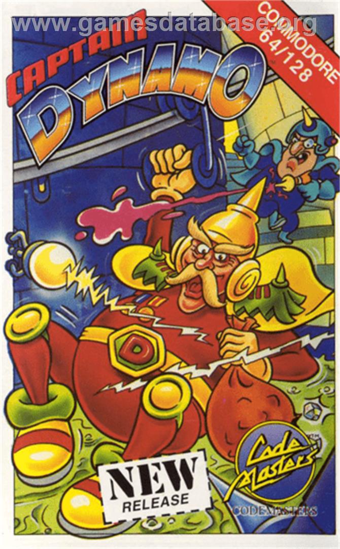 Captain Dynamo - Commodore 64 - Artwork - Box