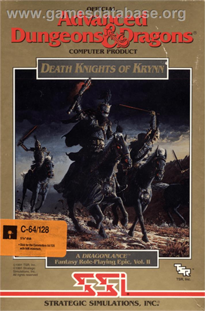 Death Knights of Krynn - Commodore 64 - Artwork - Box