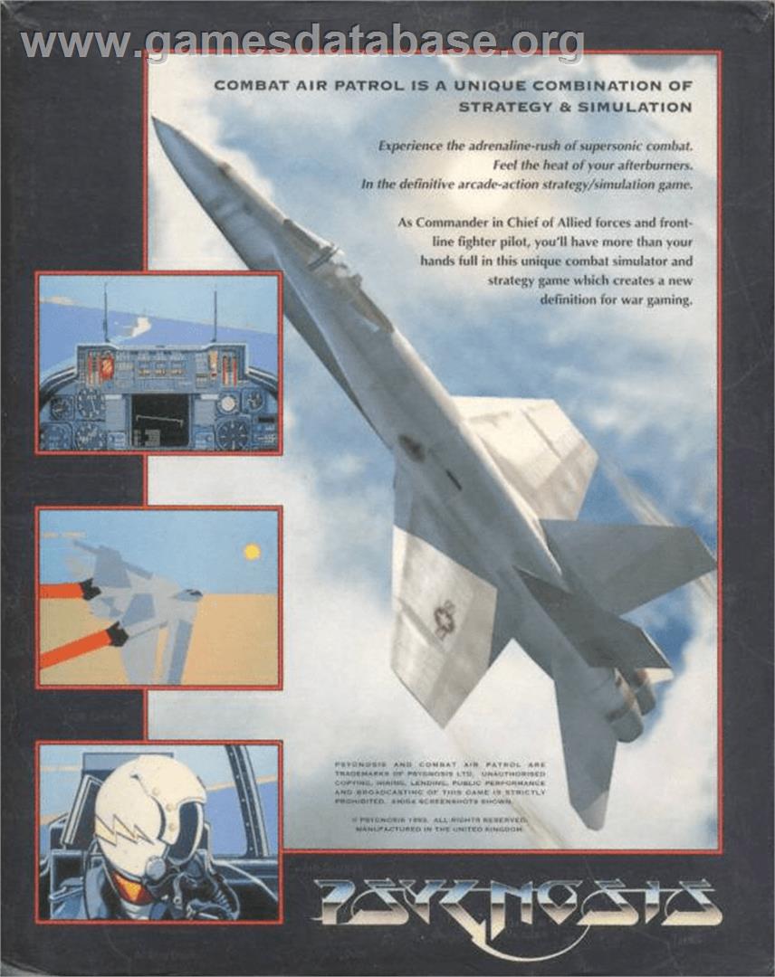 Combat Air Patrol - Commodore Amiga - Artwork - Box Back