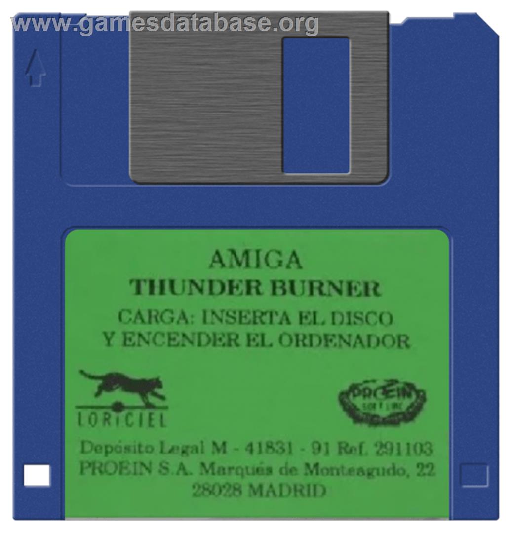 Thunder Burner - Commodore Amiga - Artwork - Disc