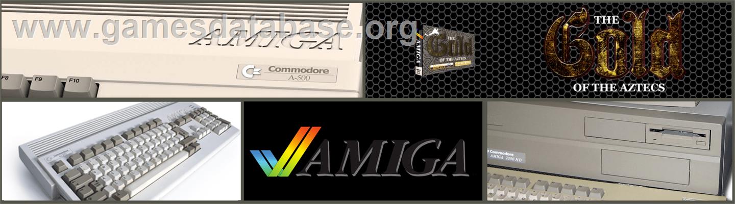 Gold of the Aztecs - Commodore Amiga - Artwork - Marquee