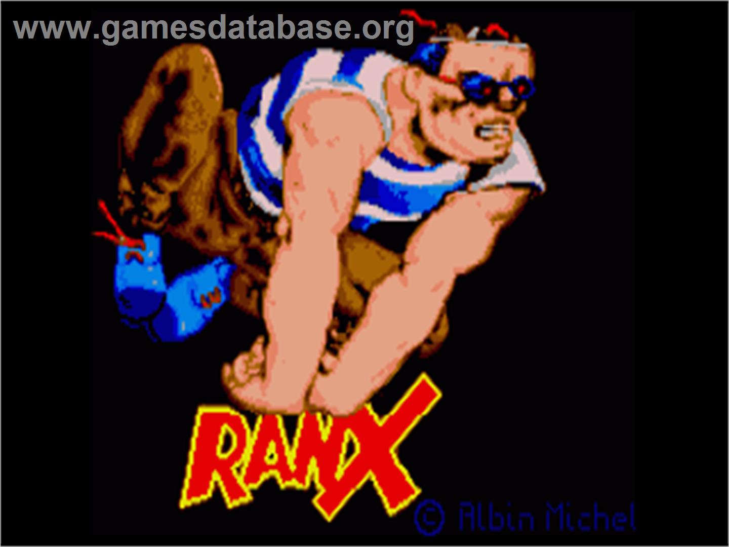 Ranx - Commodore Amiga - Artwork - Title Screen