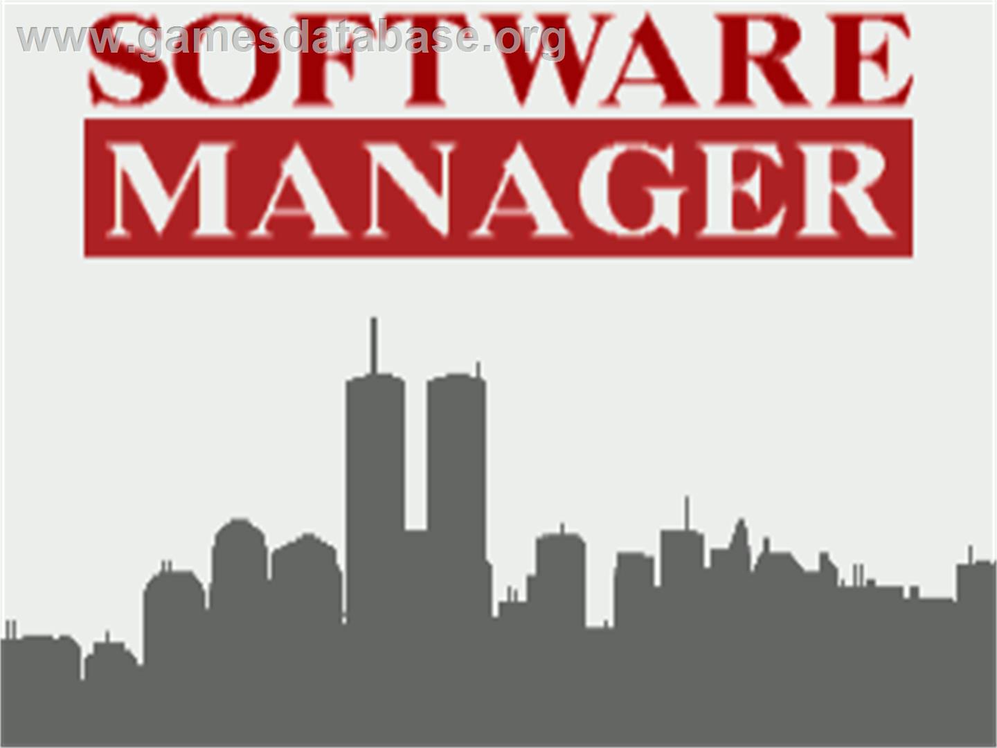 Software Manager - Commodore Amiga - Artwork - Title Screen