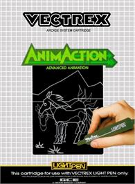 Box cover for AnimAction: Advanced Animation on the GCE Vectrex.