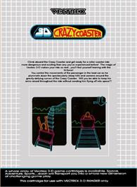 3D Crazy Coaster GCE Vectrex Games Database