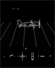 In game image of Mail Plane on the GCE Vectrex.