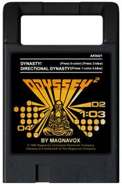 Cartridge artwork for Dynasty! on the Magnavox Odyssey 2.