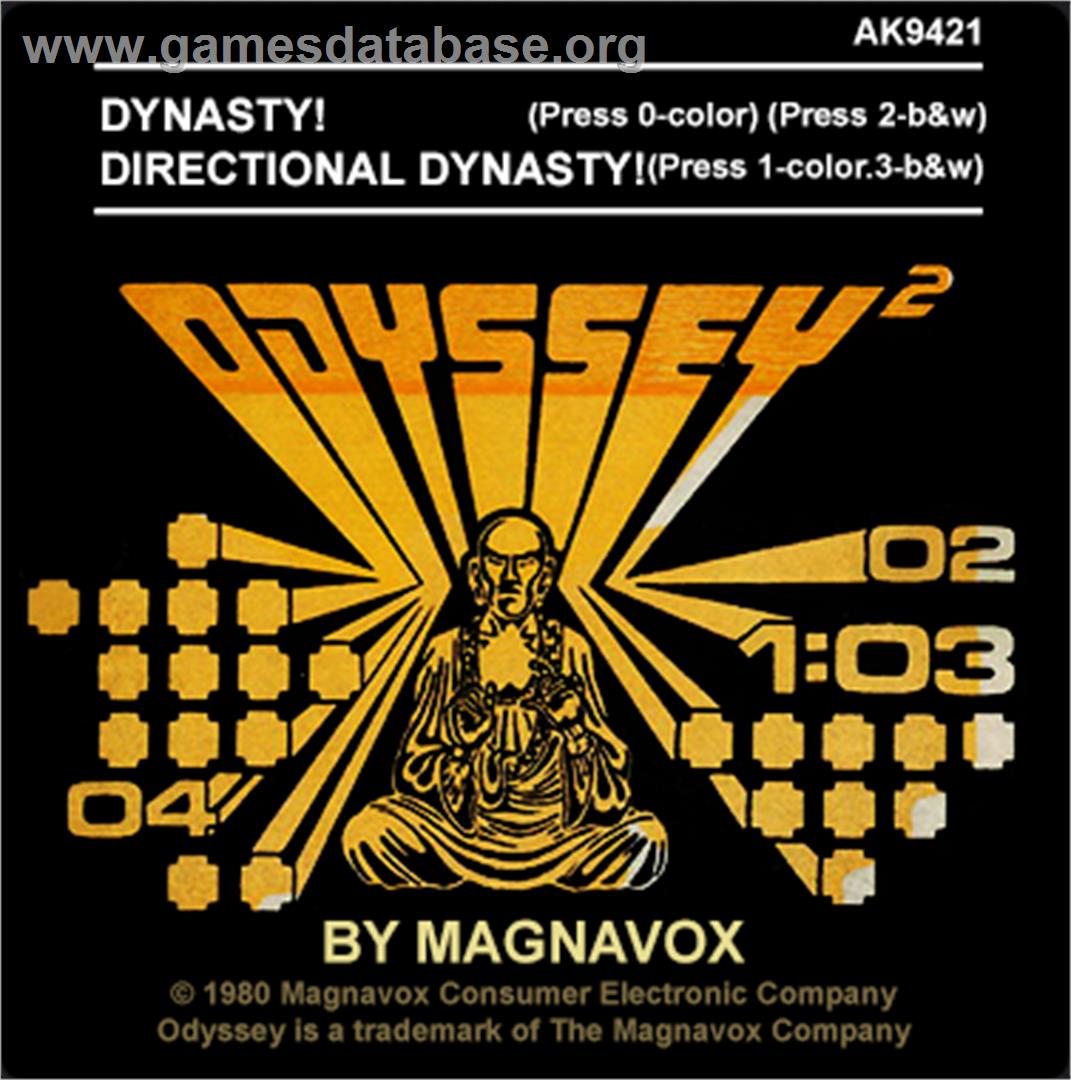 Dynasty! - Magnavox Odyssey 2 - Artwork - Cartridge Top