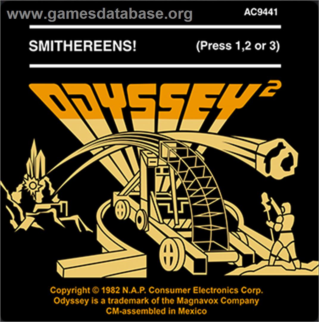 Smithereens! - Magnavox Odyssey 2 - Artwork - Cartridge Top