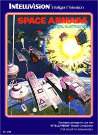 Box cover for Space Armada on the Mattel Intellivision.