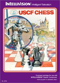 Box cover for USCF Chess on the Mattel Intellivision.