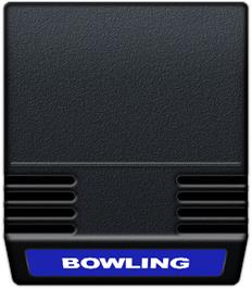 Cartridge artwork for PBA Bowling on the Mattel Intellivision.